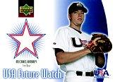 2002 Upper Deck Rookie Update USA Future Watch Swatches #MA Michael Aubrey