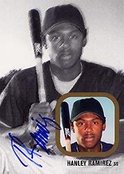 2002-03 Just Rookies Autographs Gold #31 Hanley Ramirez