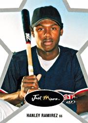 2002-03 Just Stars Test Design White-Silver #HR1 Hanley Ramirez