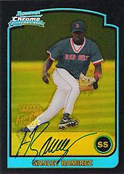 2003 Bowman Chrome Gold Refractors #334 Hanley Ramirez AU A