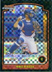 2003 Bowman Chrome X-Fractors #120 Mike Piazza