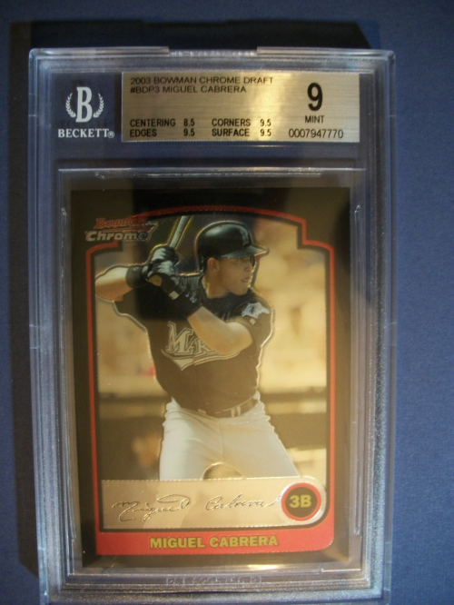 2003 Bowman Chrome Draft #3 Miguel Cabrera