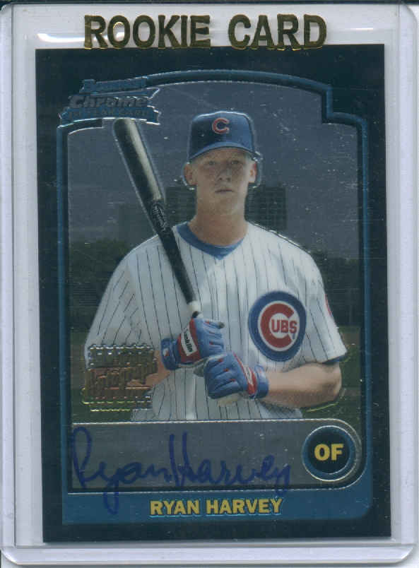 2003 Bowman Chrome Draft #167 Ryan Harvey AU RC