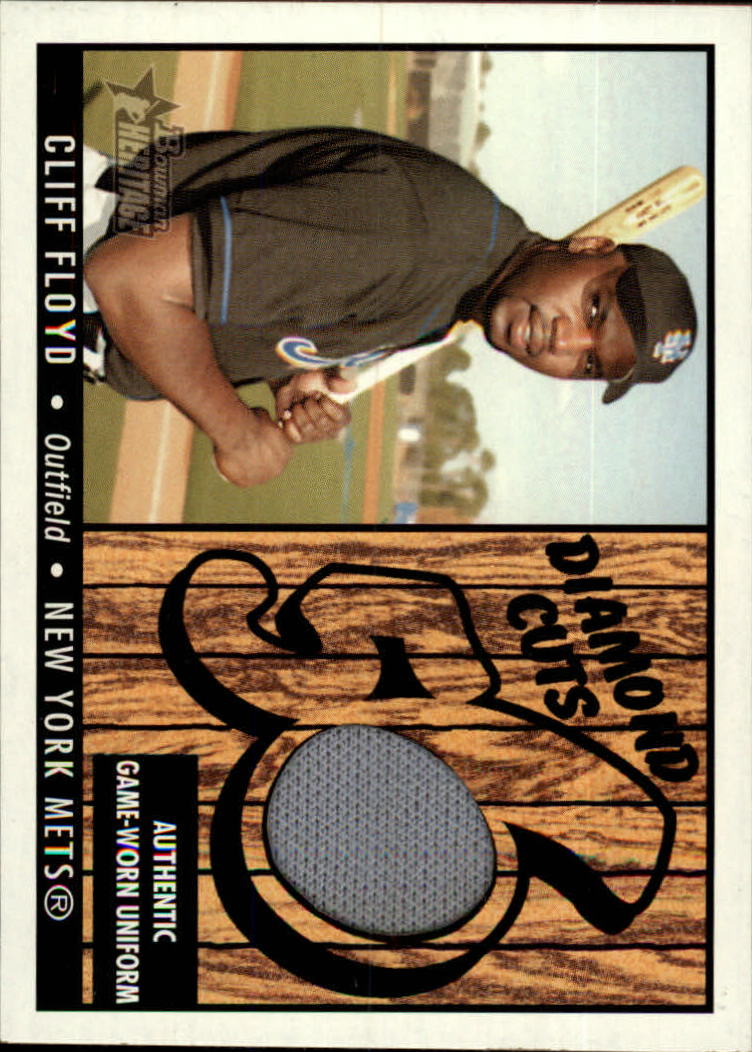 2003 Bowman Heritage Diamond Cuts Relics #CF Cliff Floyd Uni
