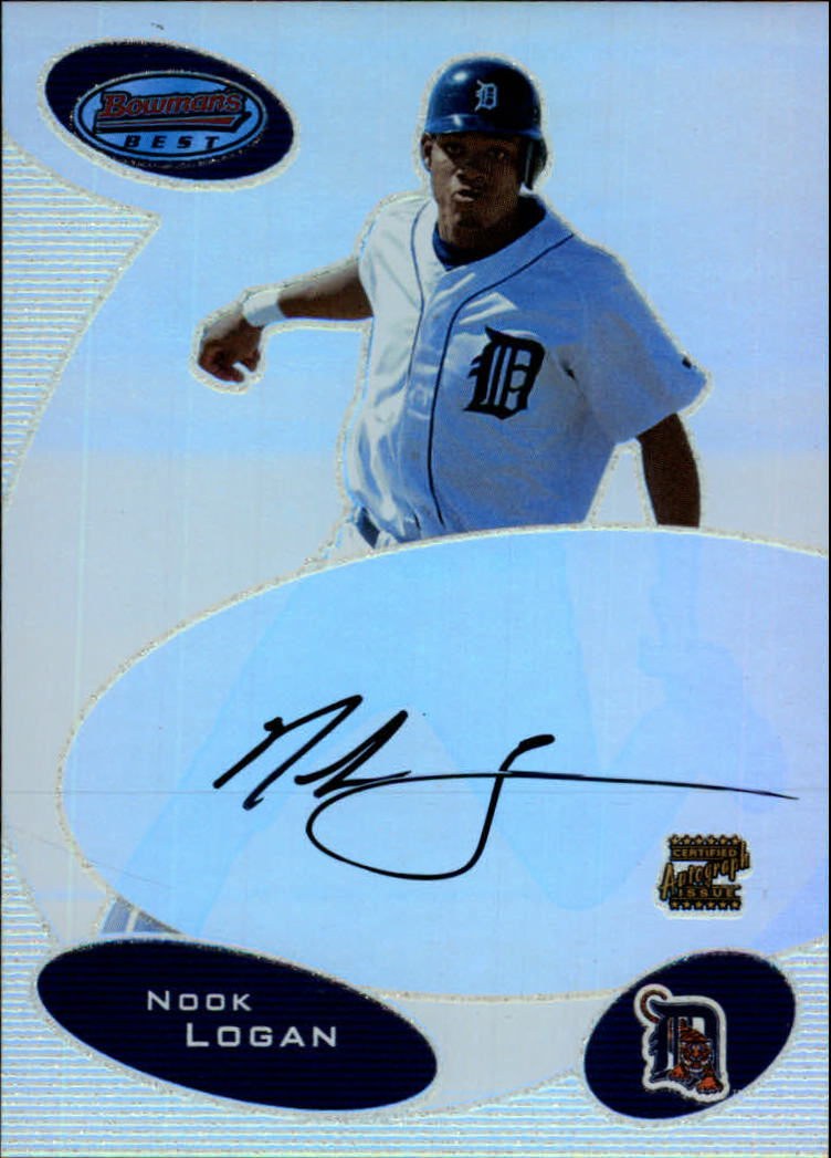 2003 Bowman's Best #NL Nook Logan FY AU RC