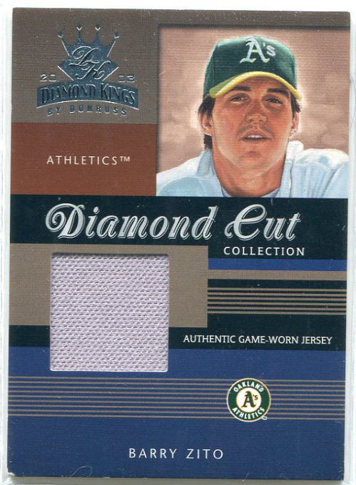 2003 Diamond Kings Diamond Cut Collection #50 Barry Zito Jsy/350