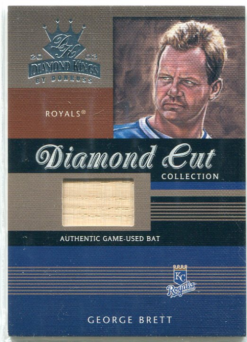 2003 Diamond Kings Diamond Cut Collection #76 George Brett Bat/350
