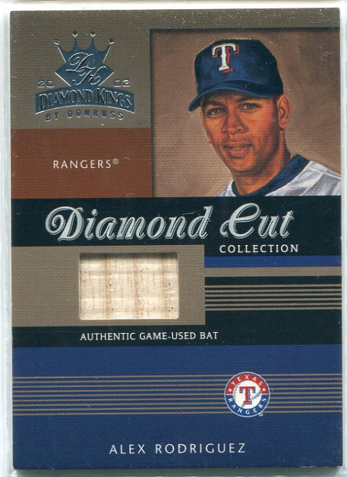2003 Diamond Kings Diamond Cut Collection #87 Alex Rodriguez Bat/500