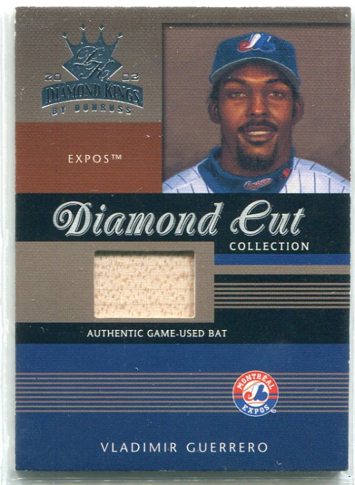2003 Diamond Kings Diamond Cut Collection #88 Vladimir Guerrero Bat/500