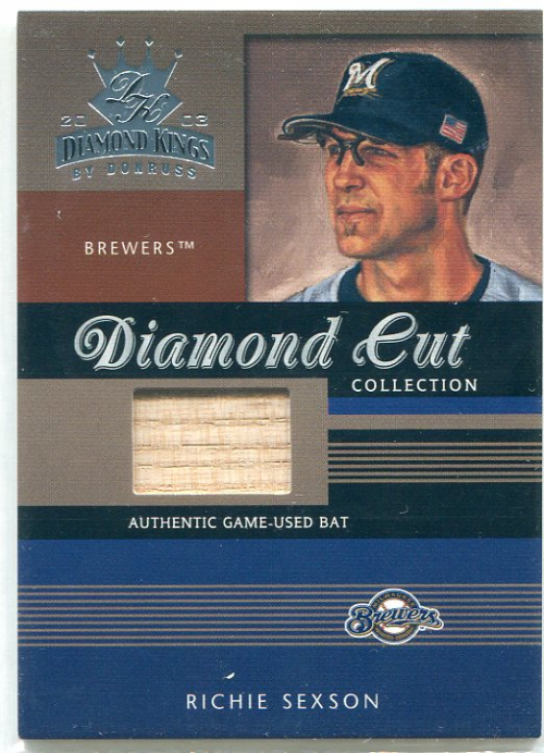 2003 Diamond Kings Diamond Cut Collection #90 Richie Sexson Bat/500