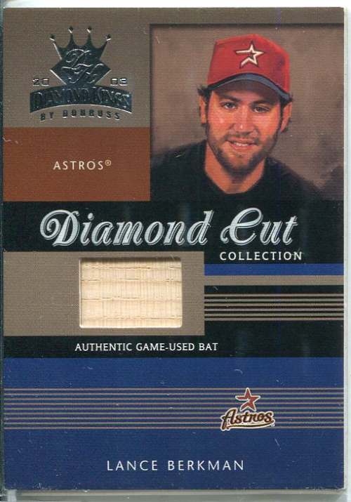 2003 Diamond Kings Diamond Cut Collection #102 Lance Berkman Bat/500