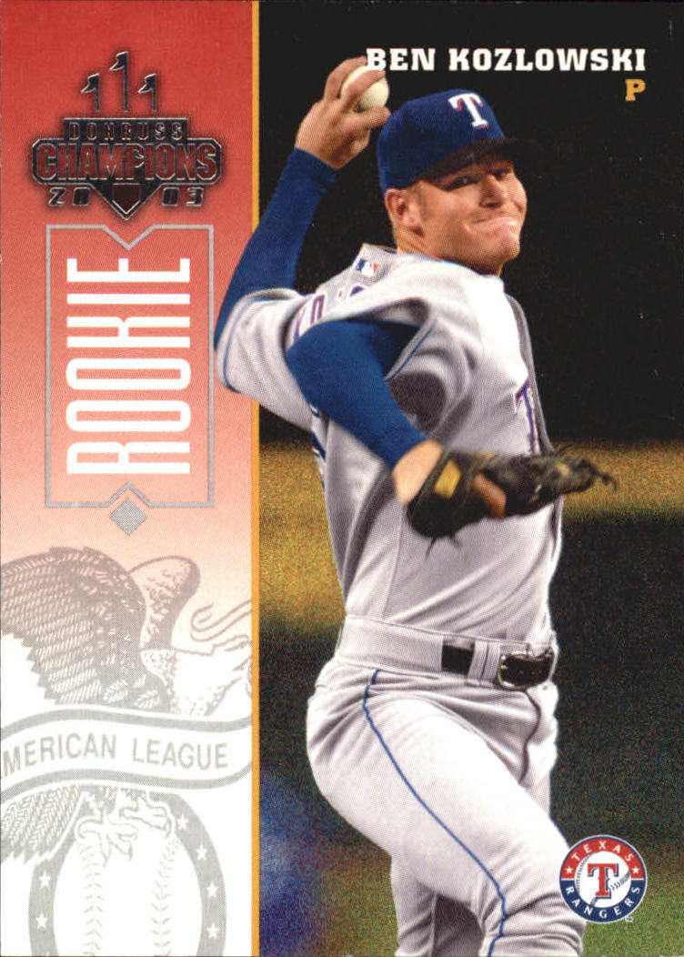 2003 Donruss Champions #255 Ben Kozlowski