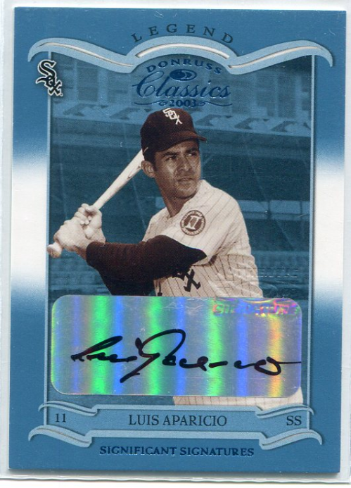 2003 Donruss Classics Significant Signatures #128 Luis Aparicio LGD/50