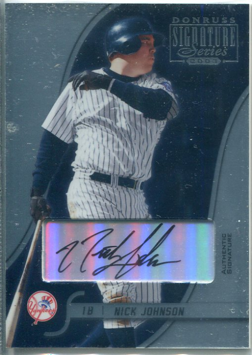 2003 Donruss Signature Autographs #65 Nick Johnson