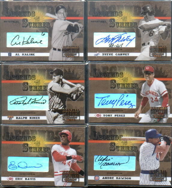 2003 Donruss Signature Legends of Summer Autographs Notations #1A Al Kaline #6/200