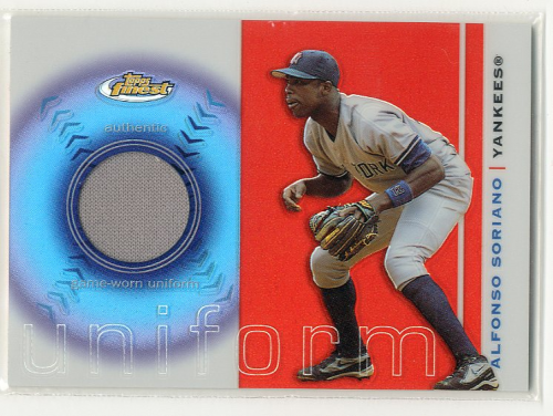 2003 Finest Uniform Relics #AS Alfonso Soriano A
