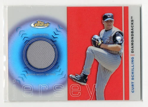 2003 Finest Uniform Relics #CS Curt Schilling B