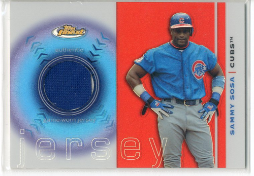2003 Finest Uniform Relics #SS Sammy Sosa D