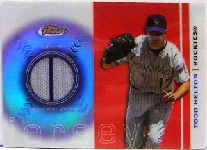 2003 Finest Uniform Relics #TH Todd Helton F