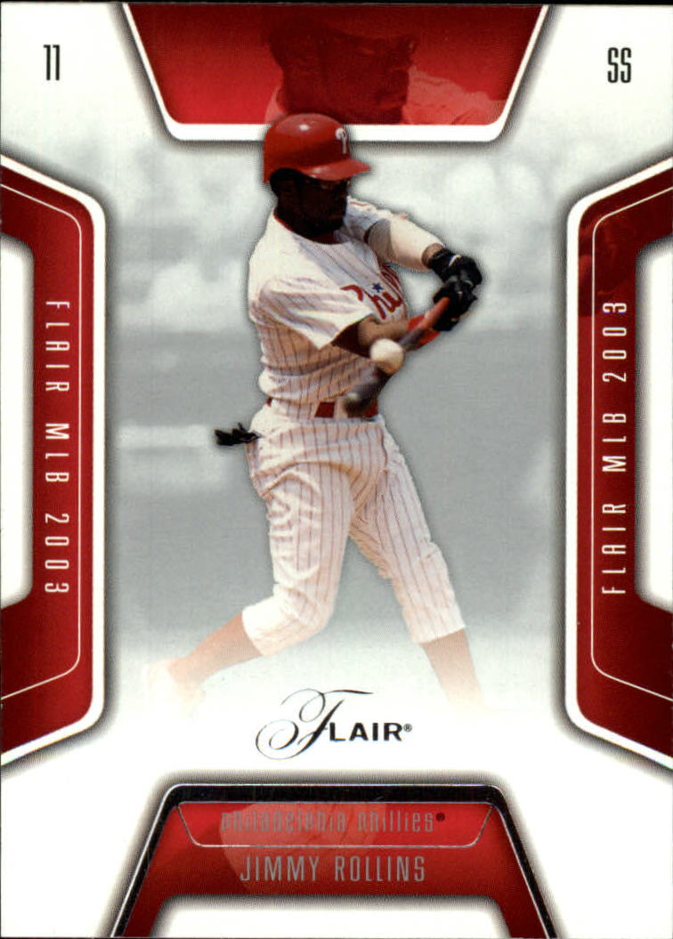 2003 Flair #31 Jimmy Rollins