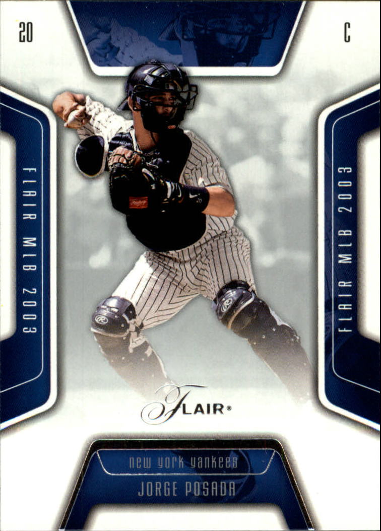 2003 Flair #36 Jorge Posada