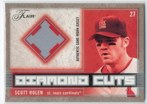 2003 Flair Diamond Cuts Jersey #SR Scott Rolen