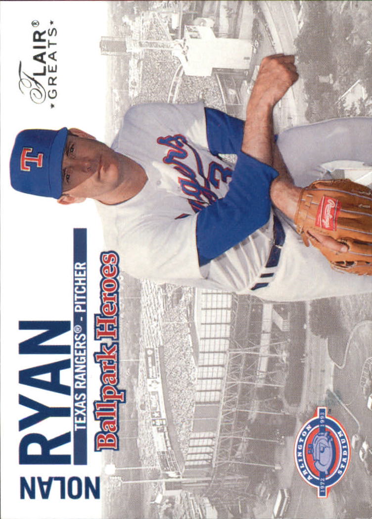 2003 Flair Greats Ballpark Heroes #1 Nolan Ryan