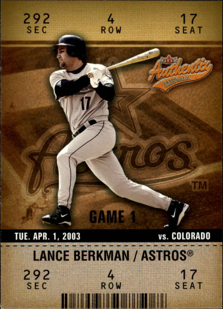 2003 Fleer Authentix #22 Lance Berkman
