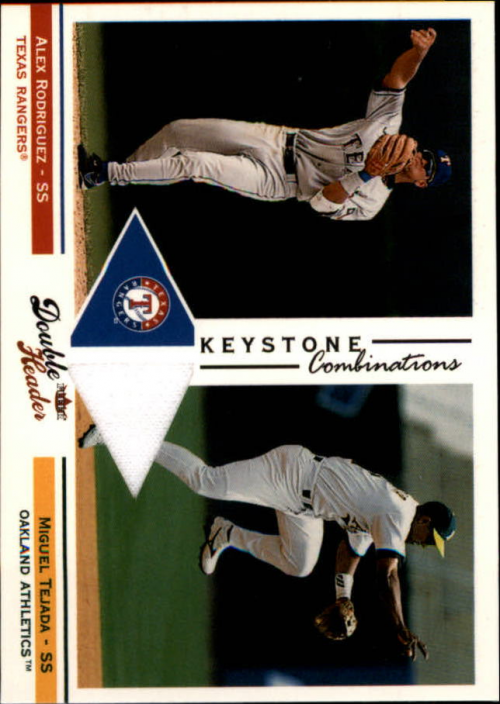 2003 Fleer Double Header Keystone Combinations Memorabilia #13 M.Tejada Jsy-A.Rod