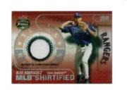 2003 Fleer Focus JE MLB Shirtified Game Jersey #AR Alex Rodriguez