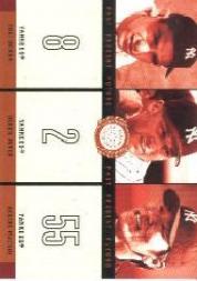 2003 Fleer Patchworks Past Present Future #10 Berra/Jeter/Matsui