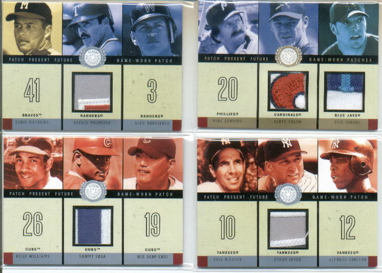 2003 Fleer Patchworks Patch Present Future Single #RP R.Palmeiro w/Math-A.Rod