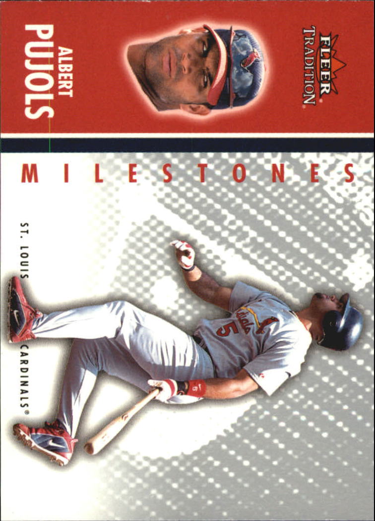 2003 Fleer Tradition Update Milestones #6 Albert Pujols