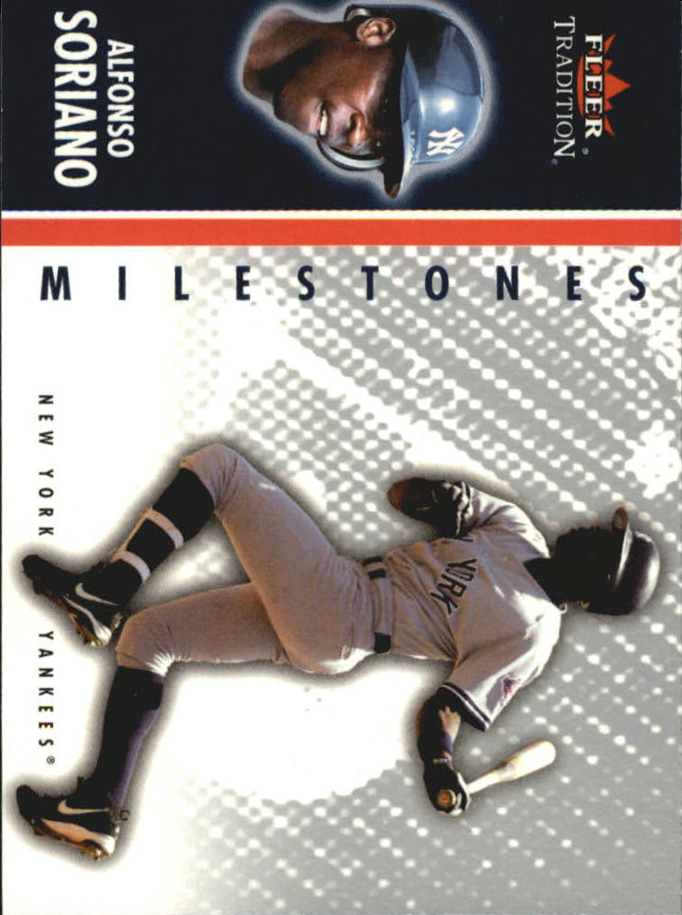 2003 Fleer Tradition Update Milestones #8 Alfonso Soriano