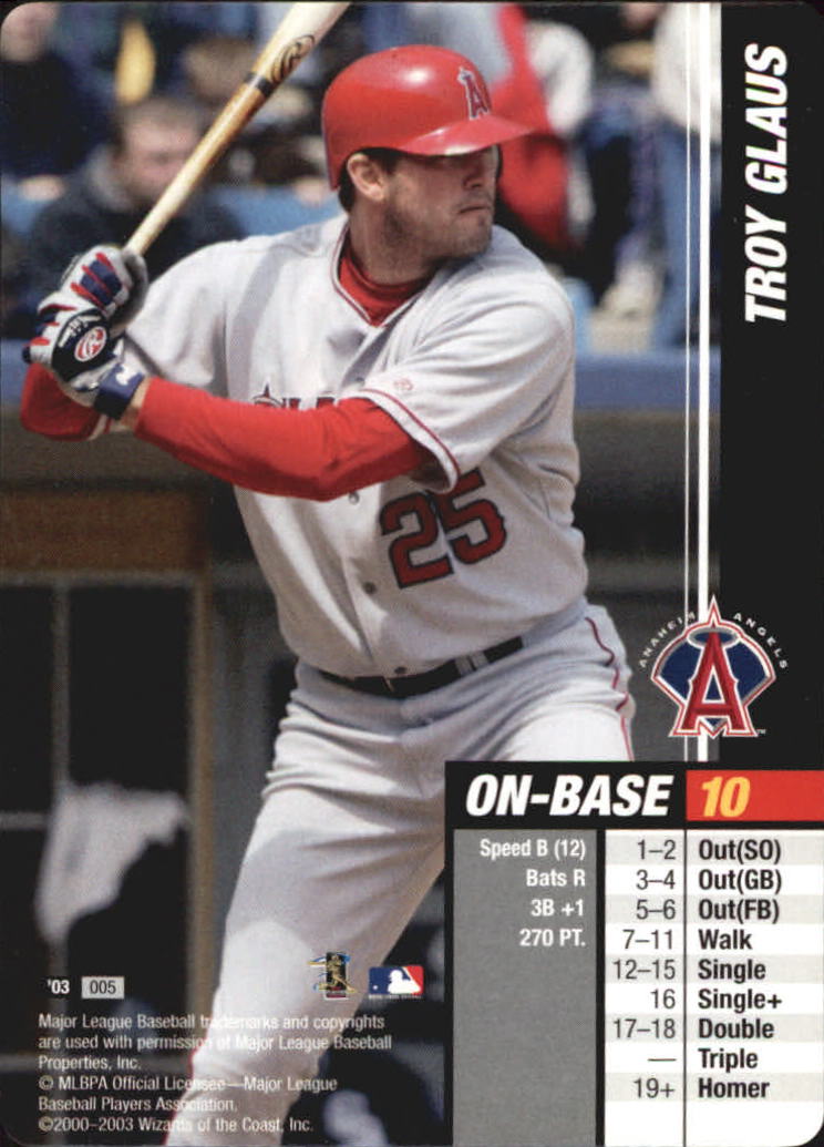 2003 MLB Showdown #5 Troy Glaus