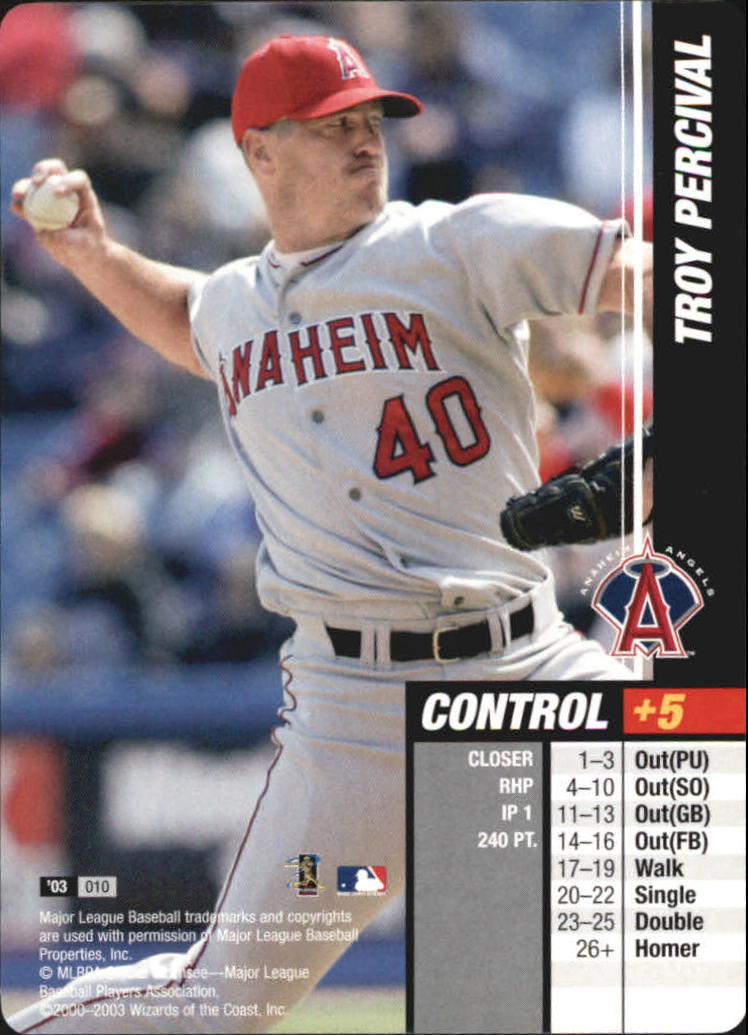 2003 MLB Showdown #10 Troy Percival