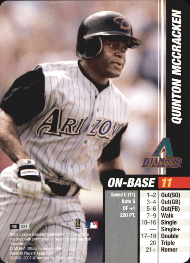 2003 MLB Showdown #21 Quinton McCracken