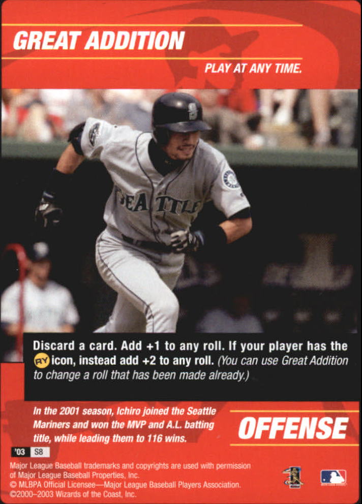 2003 MLB Showdown Strategy #S8 Great Addition/Ichiro