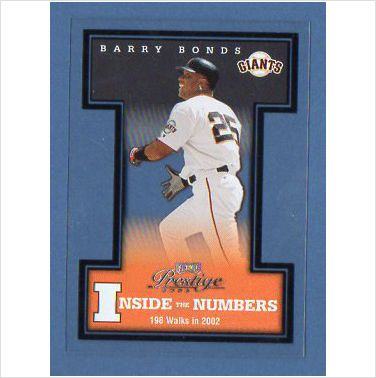 2003 Playoff Prestige Inside the Numbers #18 Barry Bonds