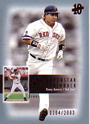 2003 SP Authentic Superstar Flashback #SF11 Manny Ramirez
