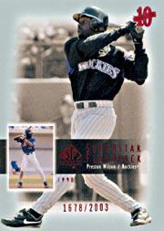 2003 SP Authentic Superstar Flashback #SF23 Preston Wilson