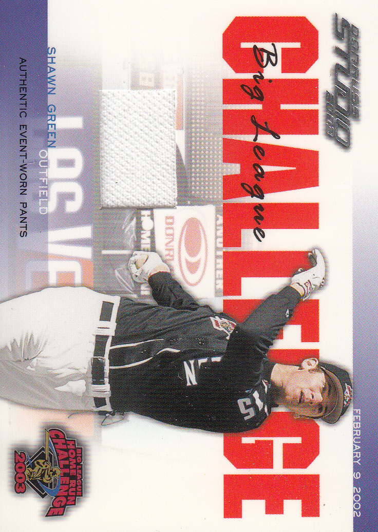 2003 Studio Big League Challenge Materials #39 Shawn Green 02 Pants
