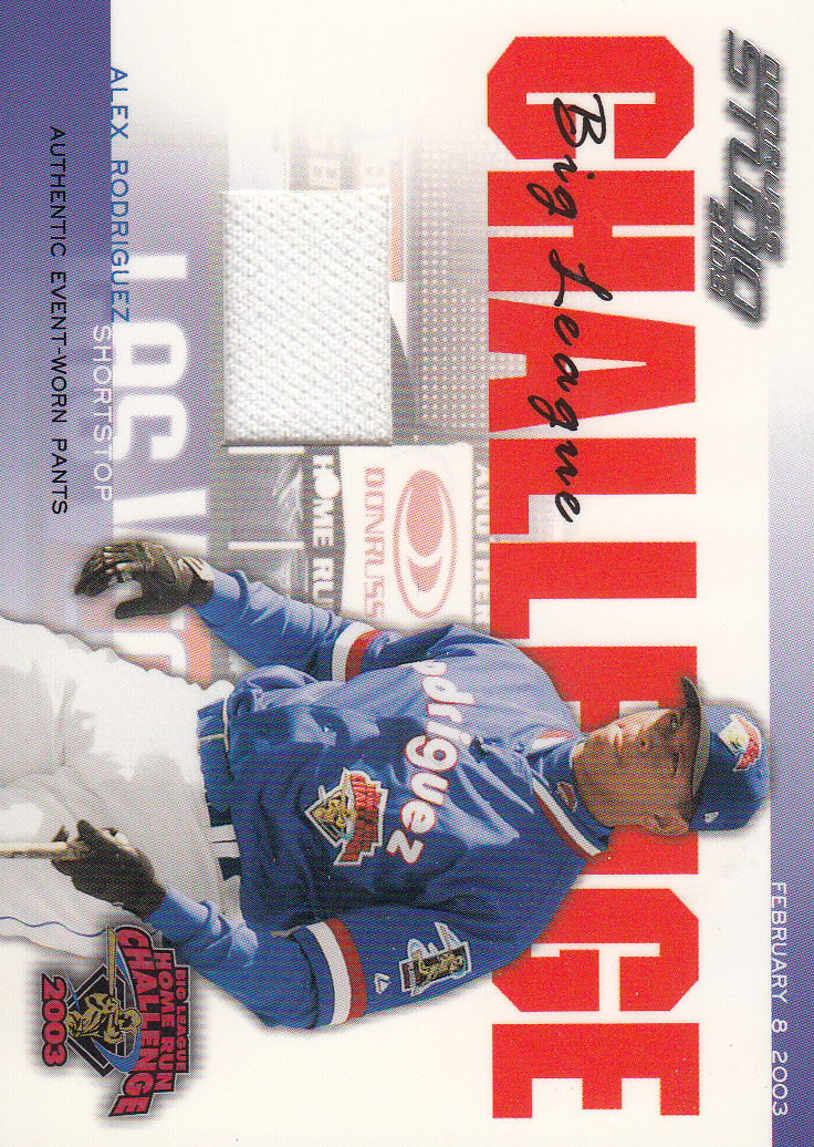 2003 Studio Big League Challenge Materials #46 Alex Rodriguez 03 Pants