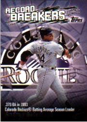 2003 Topps Record Breakers #AG Andres Galarraga 1