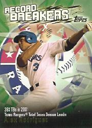 2003 Topps Record Breakers #AR2 Alex Rodriguez 2