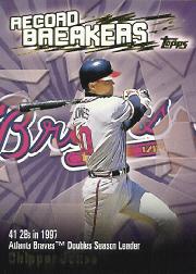 2003 Topps Record Breakers #CJ Chipper Jones 1