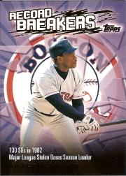 2003 Topps Record Breakers #RH1 Rickey Henderson 1