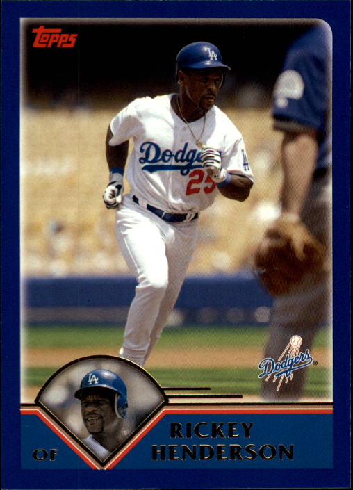 2003 Topps Traded #T73 Rickey Henderson