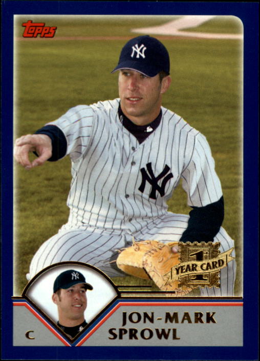 2003 Topps Traded #T198 Jon-Mark Sprowl FY RC