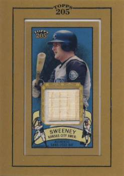 2003 Topps 205 Relics #MSW Mike Sweeney Bat H1